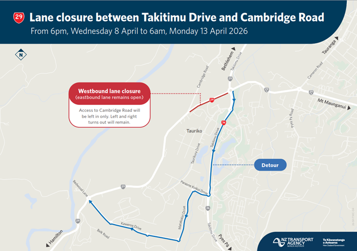 State Highway 29 Westbound Lane Road Closure Detour map. State Highway 29 Westbound Lane Road Closure Detour map.