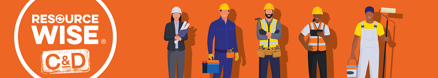 Construction and demolition banner Construction and demolition banner